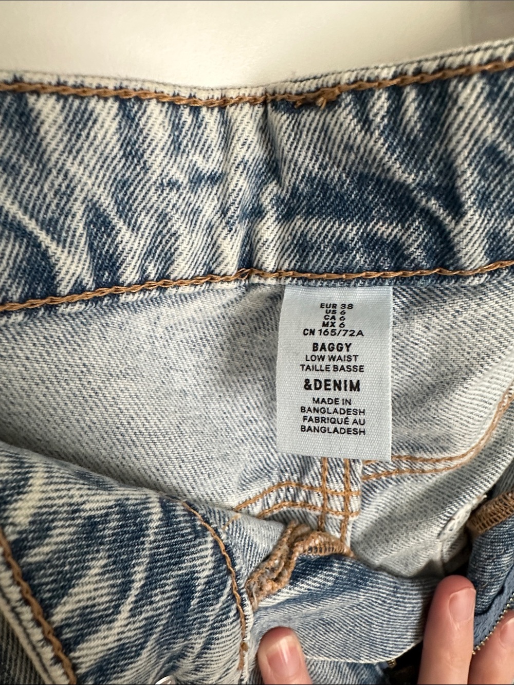 H&M Light Blue Wide Leg Jeans - Picture 2 of 3